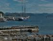 die Zephyr im Hafen von Åmøy